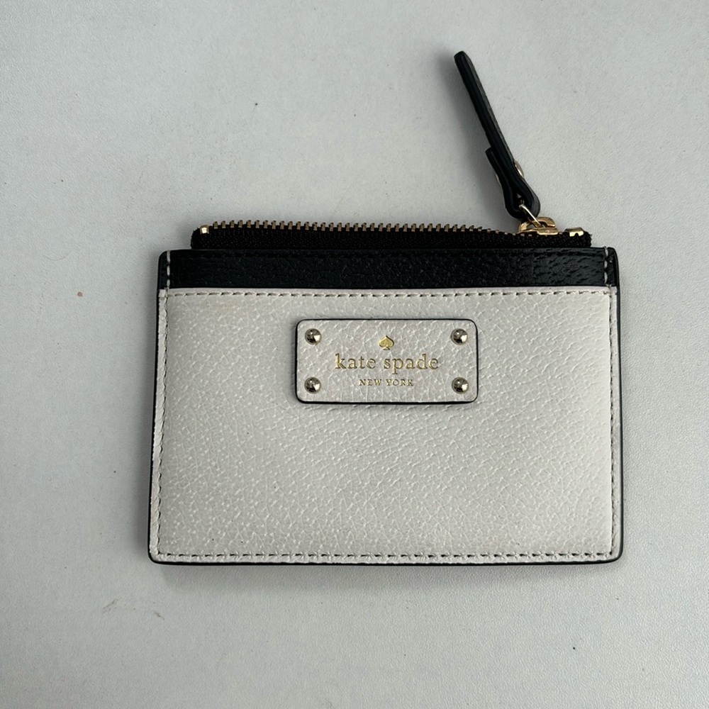 Wallet black white Kate spade